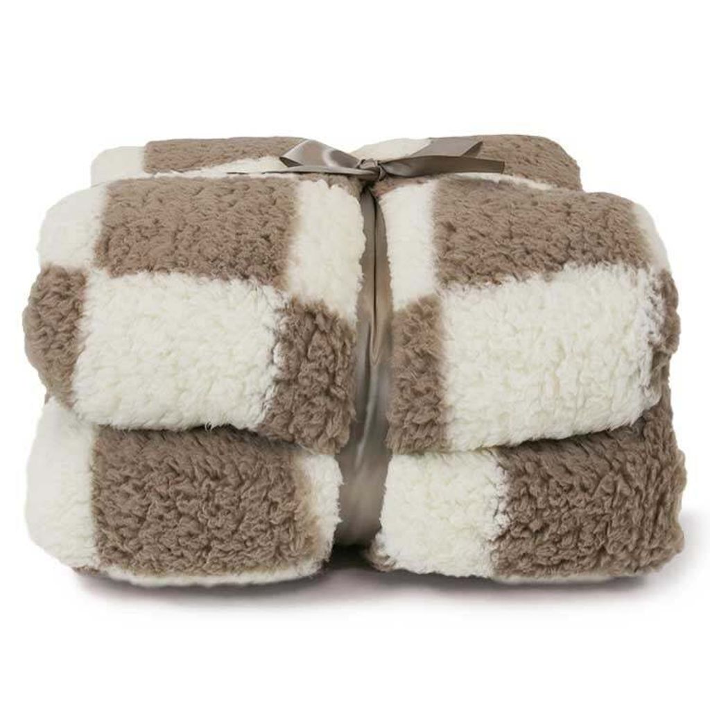 Unique Living - Plaid Check Taupe 150x200
