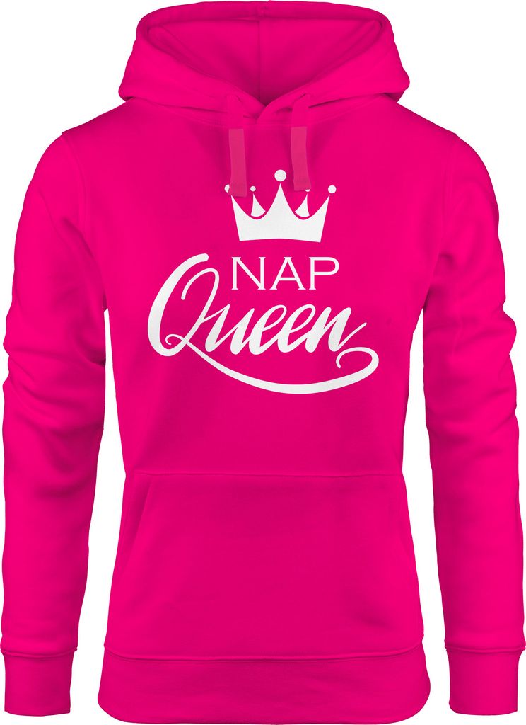 Kapuzen-Pullover Damen NAP Queen Crown Hoodie Moonworks pink M