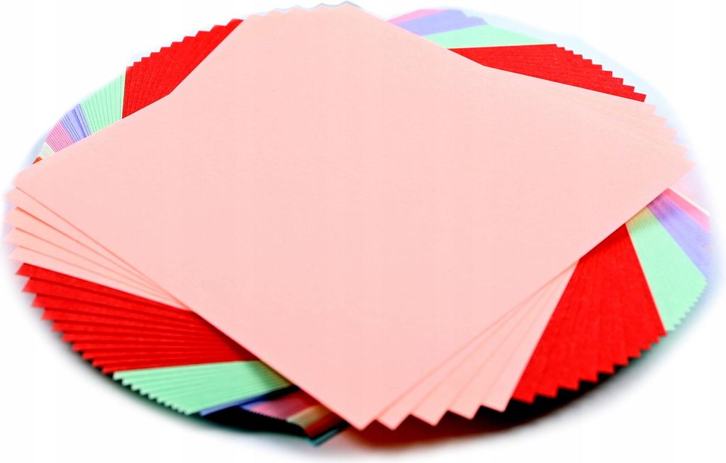 Origami Papier 10x10cm 100 Blatt Bunt - Hochwertiges Faltpapier Set für Basteln & Kunst