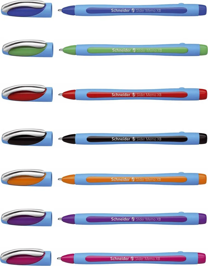 Schneider Slider Memo XB Rosa - Set 10 Penne a Sfera Viscoglide Premium