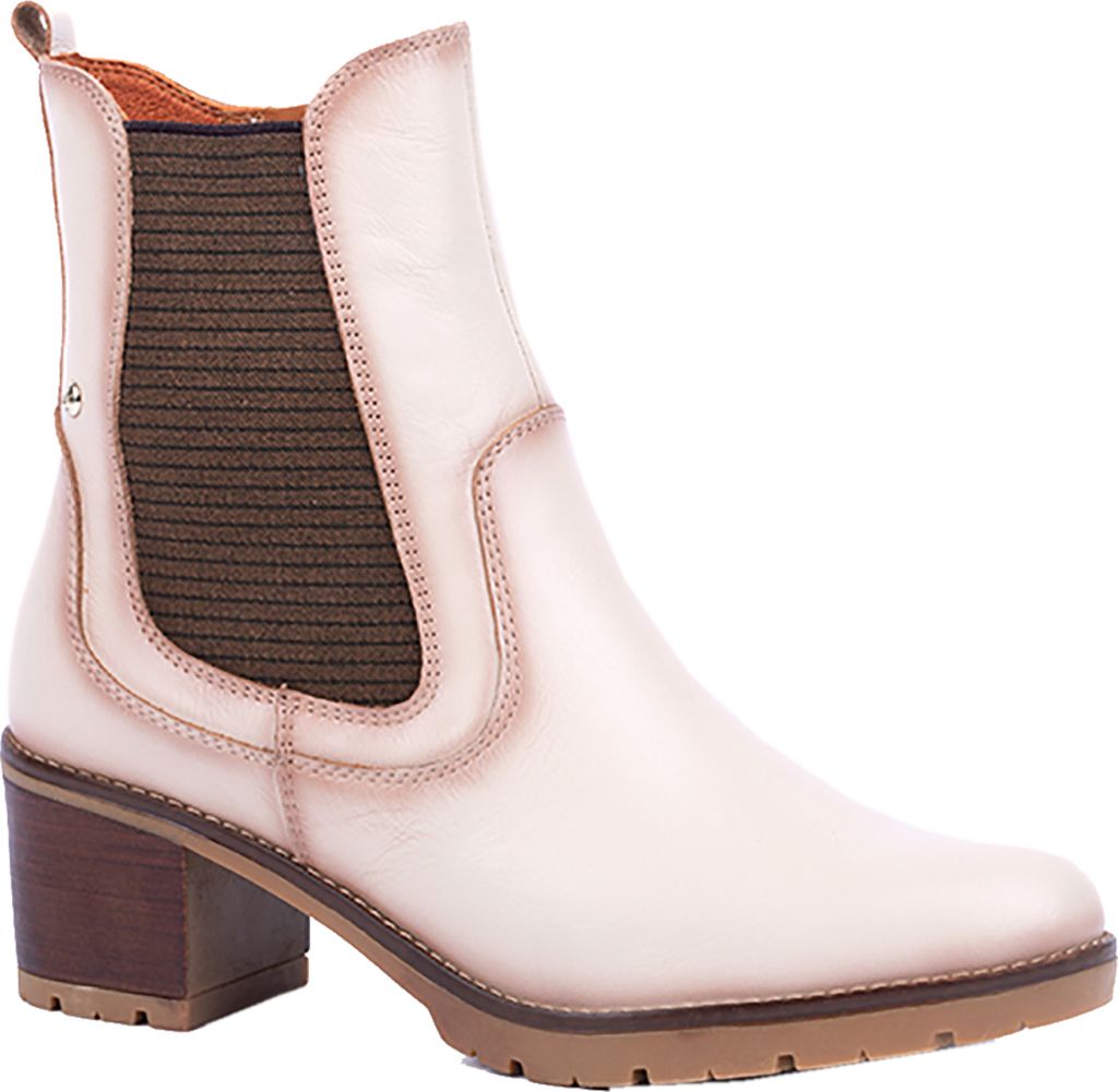 Pikolinos Damen Stiefelette Chelsea Boots Leder Llanes W7H-8948, Größe:41 EU, Farbe:Beige