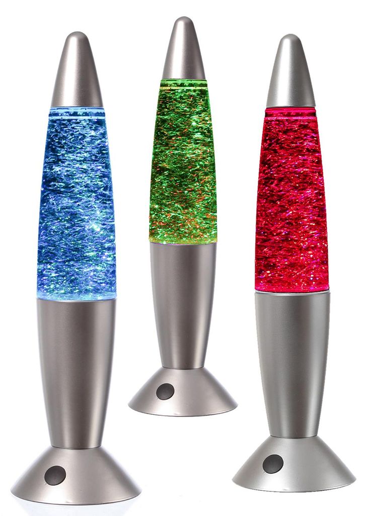 ROCKET LAMP - Lavalampe - Glitzer RGB - Touchsensor - H: Produktbild 