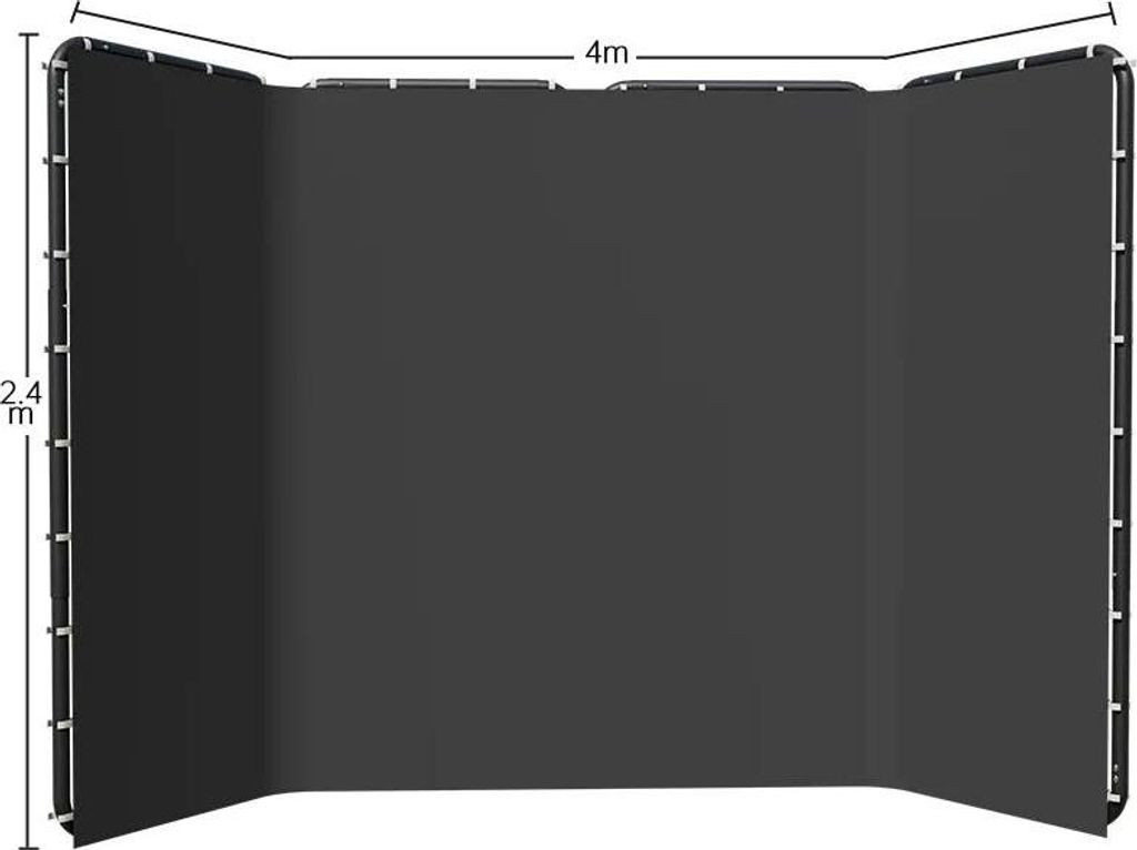 Fotografie-Hintergrund, Musselinmaterial, vielseitig für kreative Setups, 240x400cm Schwarz