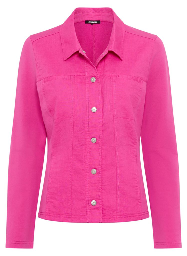 Olsen GmbH ( 10) Jersey Jacket Long Sleeves Dark Rose Dark Produktbild 