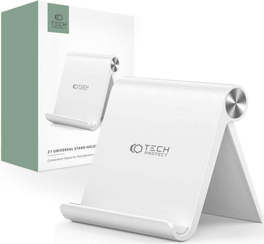 Tech-Protect smartphone table holder Z1, white Immagine del prodotto 