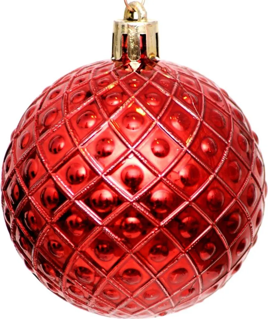 Lot de 35 boules de Noël 6 cm incassables pour décoration de fête - 19
