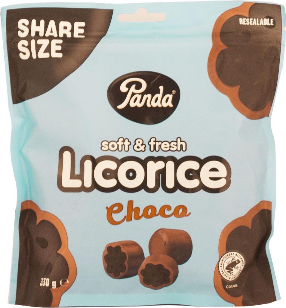 Panda Soft & Fresh Licorice Choco 330g Produktbild 