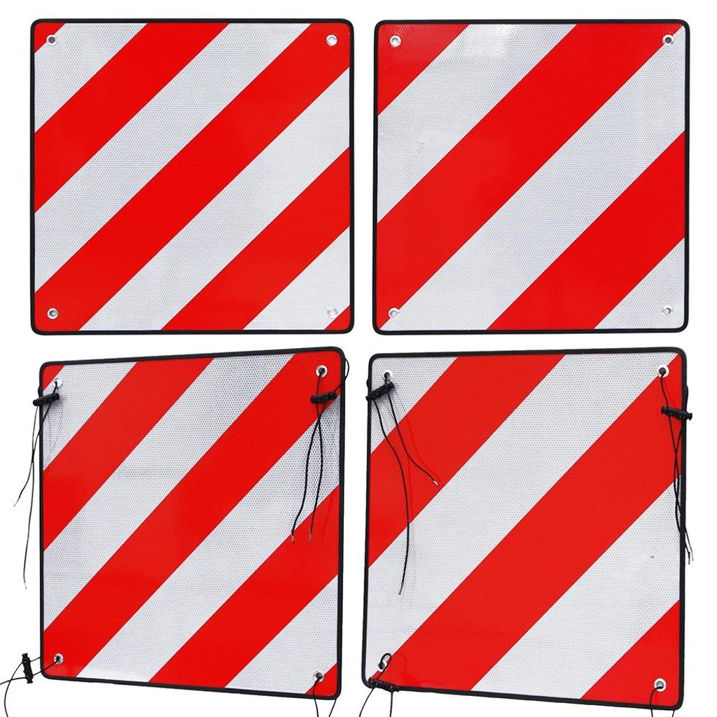 2in1 Warntafel Spanien UND Italien Aluminium 500mm rot-weiß Produktbild 