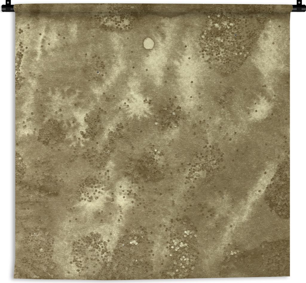 MuchoWow Wandteppich Wandbehang Glitter - Gold - Abstrakt 60x60 cm Tapisserie Dekoration Wandtuch - Dekorationen - Wand Decke