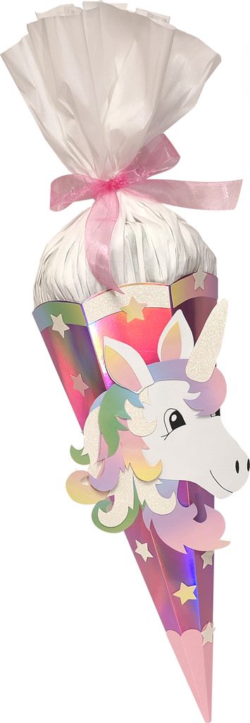 Schultüte Bastelset Regenbogen Einhorn von Prell Produktbild 