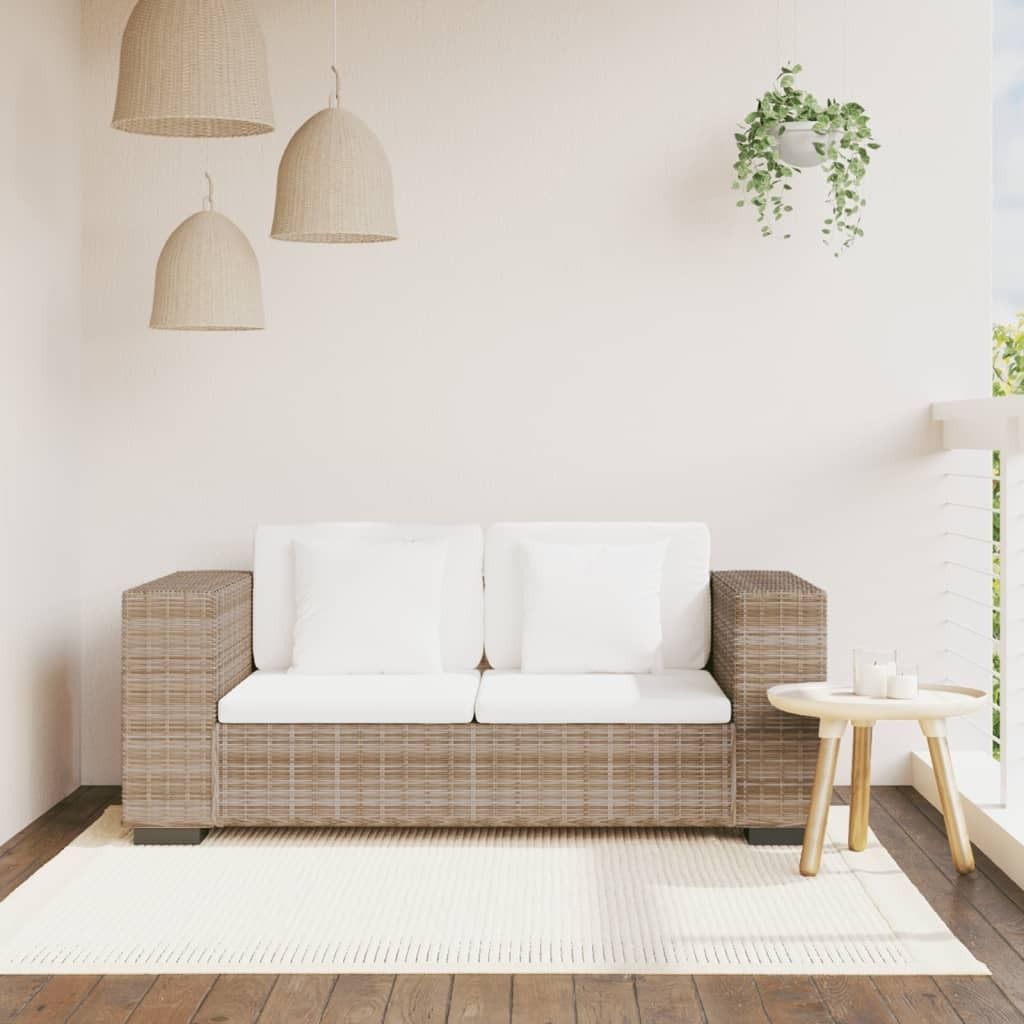 ZMH 2-Sitzer Sofa Echtes Rattan Produktbild 