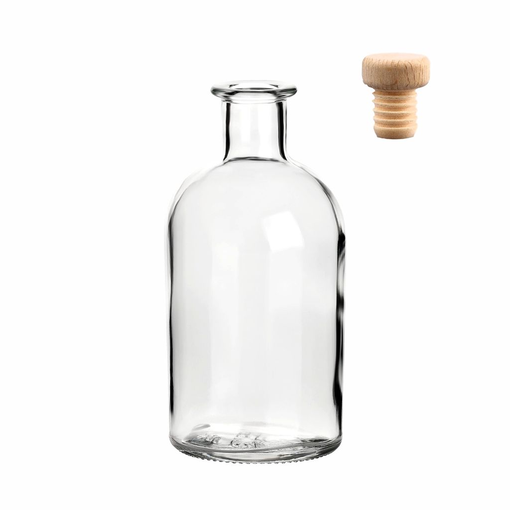 gouveo 24er Set Glasflaschen 250 ml Apotheker mit Produktbild 6
