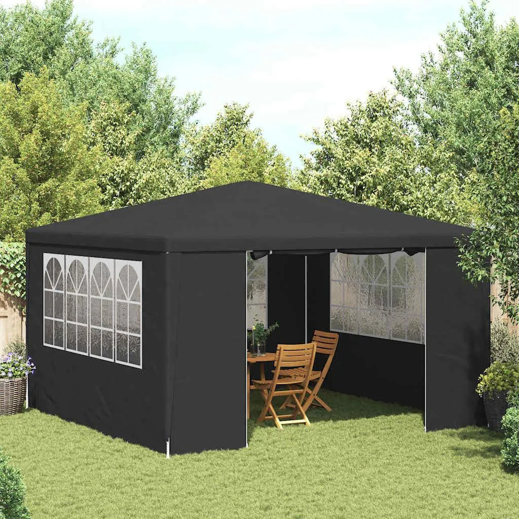 Tente de réception 4x4 m Anthracite : finissez-en avec la pluie et le vent