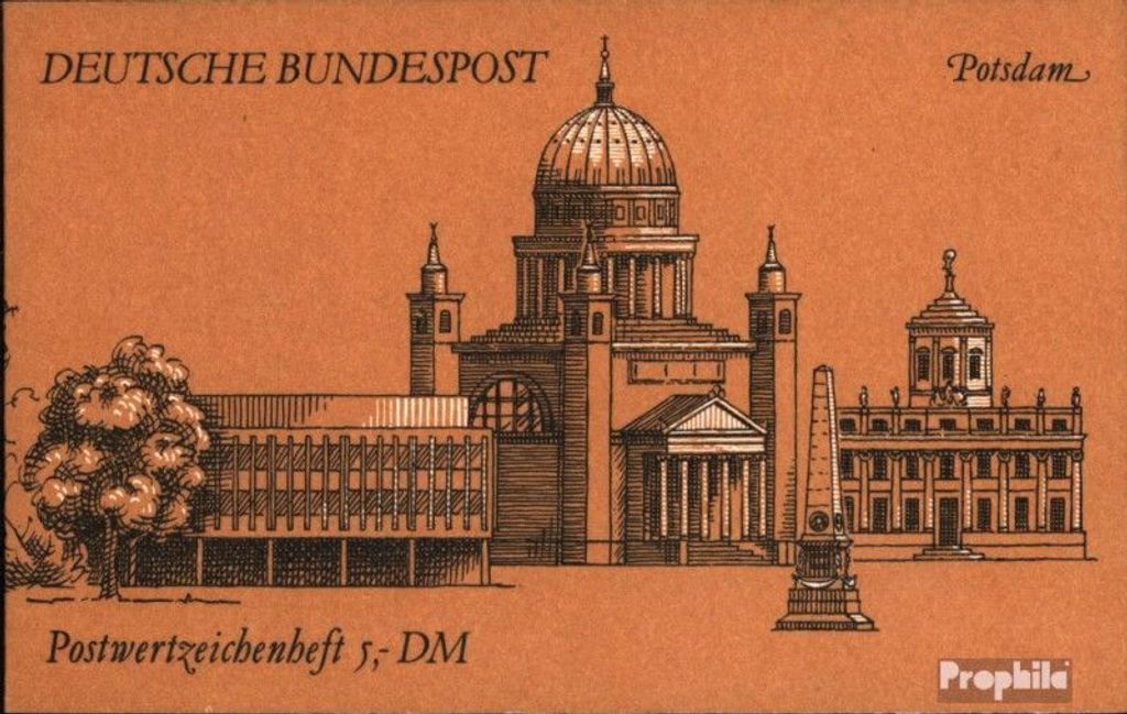 Briefmarken BRD (BR.Deutschland) 1989 Mi MH26b (kompl.Ausg.) postfrisch Sehenswürdigkeiten