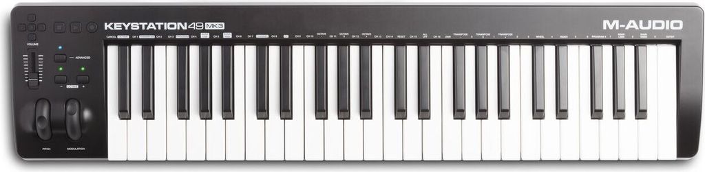 M-AUDIO Keystation 49 MK3, 49 kľúče/kľúčov, Tlačidlá, USB, Obrázok produktu 