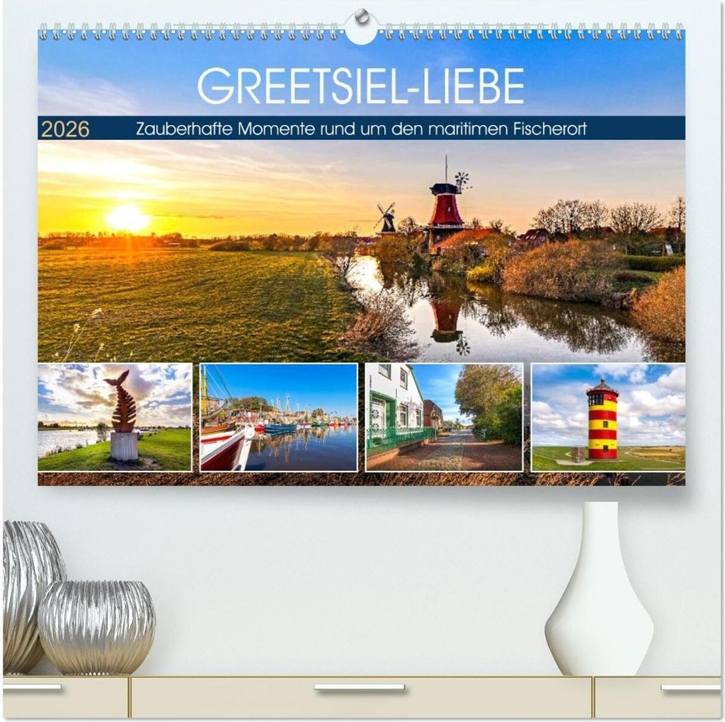 GREETSIEL-LIEBE (hochwertiger Premium Wandkalender 2026 DIN A2 quer), Kunstdruck in Hochglanz