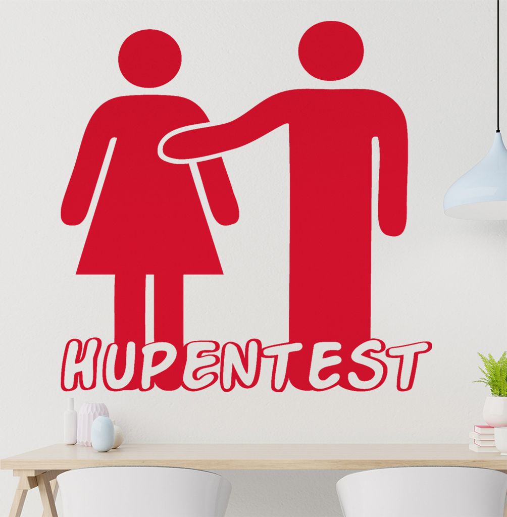 Hupentest Wandtattoo in 6 Größen - Wandaufkleber Wall Sticker - Dekoration, Küche, Wohnzimmer, Schlafzimmer, Badezimmer