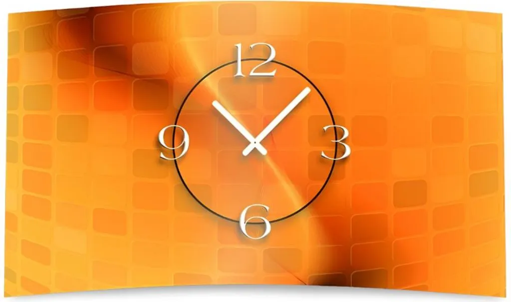 Acquista Orologio dixtime 3D-0059 Arancione Moderno Silenzioso