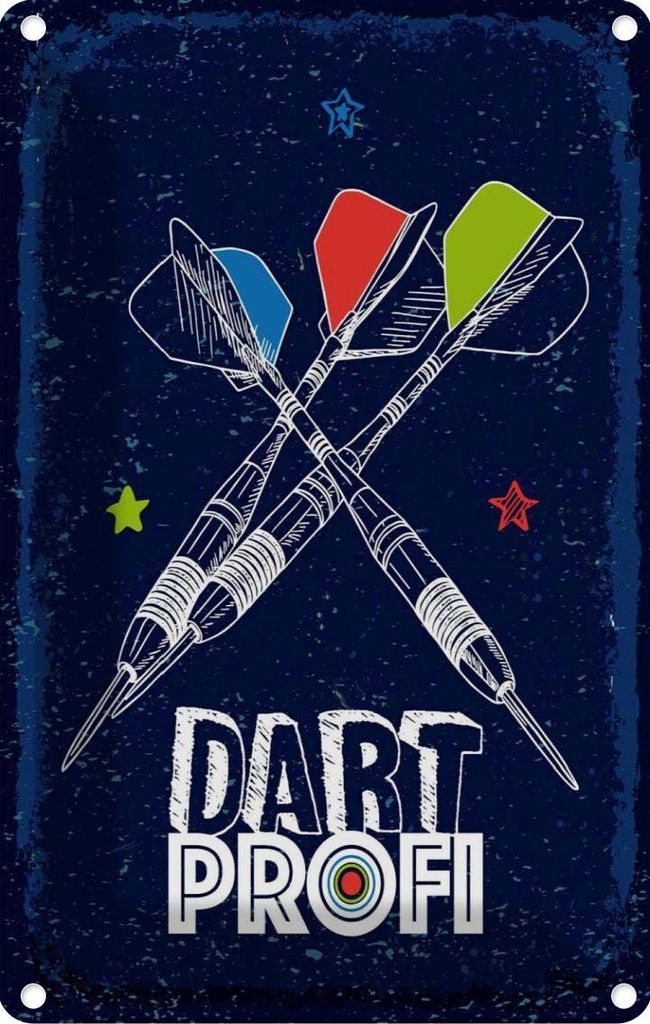 vianmo Blechschild 18x12 cm Sportart Dart Profi Dartpfeile