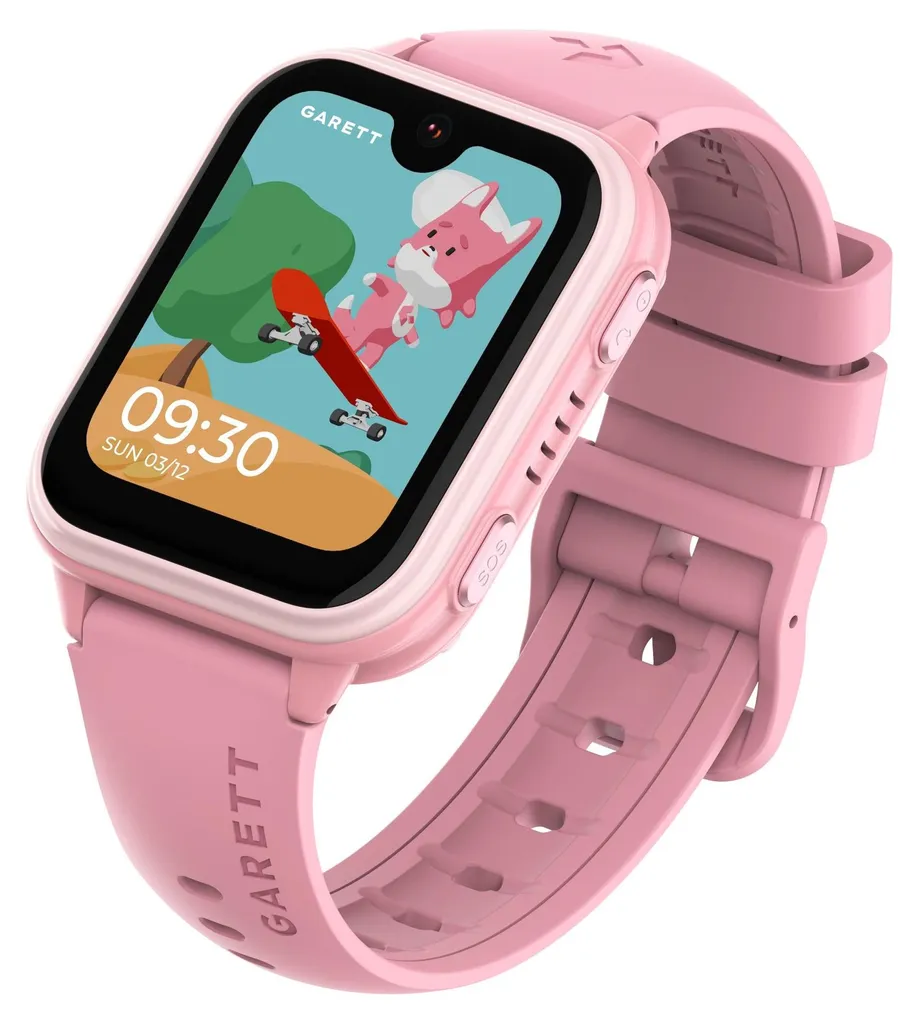 Montre intelligente enfant Garett Kids Vibe 4G rose pour rester en contact