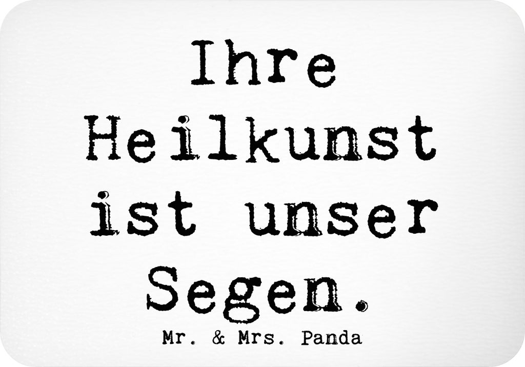 Mr. & Mrs. Panda magnet Spruch Arzt Segen - Weiß - Geschenk, haftmagnet, Aufmerksamkeit, Gesundheit, Anerkennung, whiteboardmagnet, Notizhalter, W...