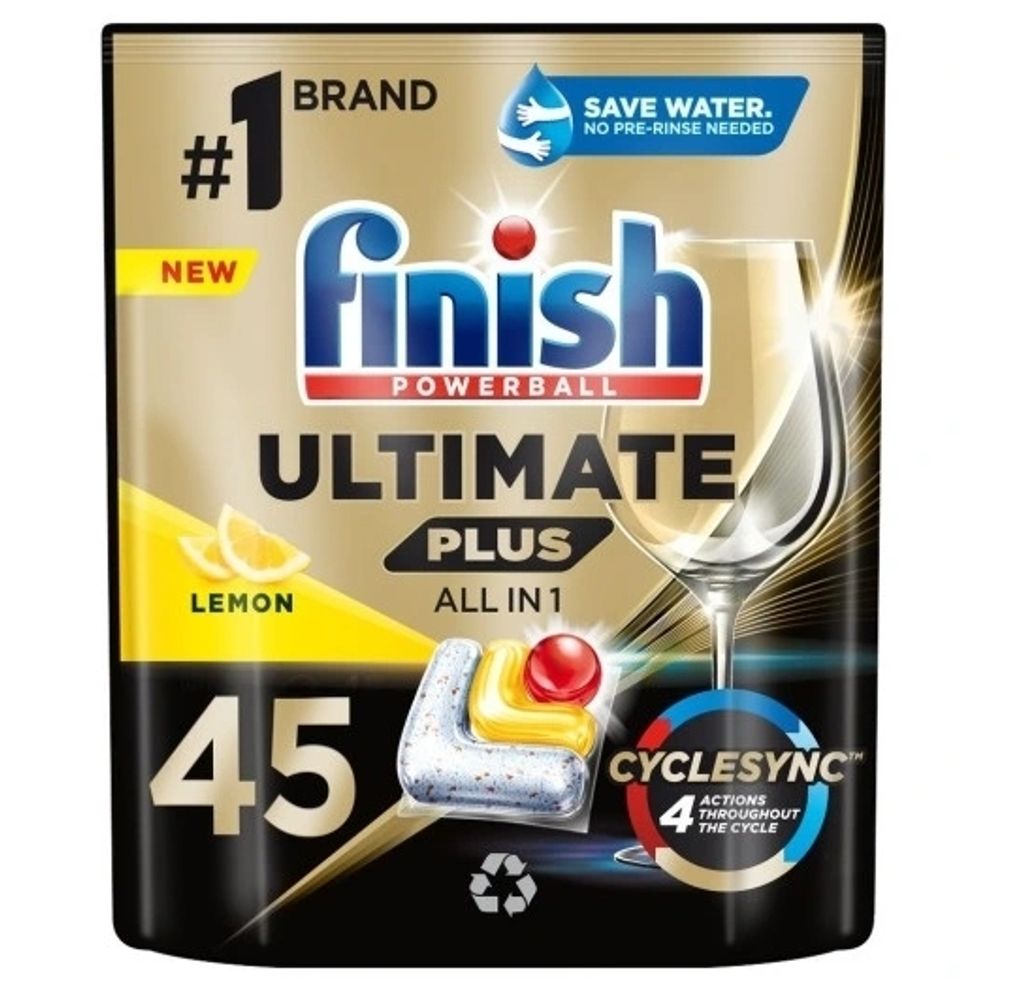 Finish Ultimate Plus All in 1 Lemon Kapsuľky 45ks - Účinné Obrázek produktu 1
