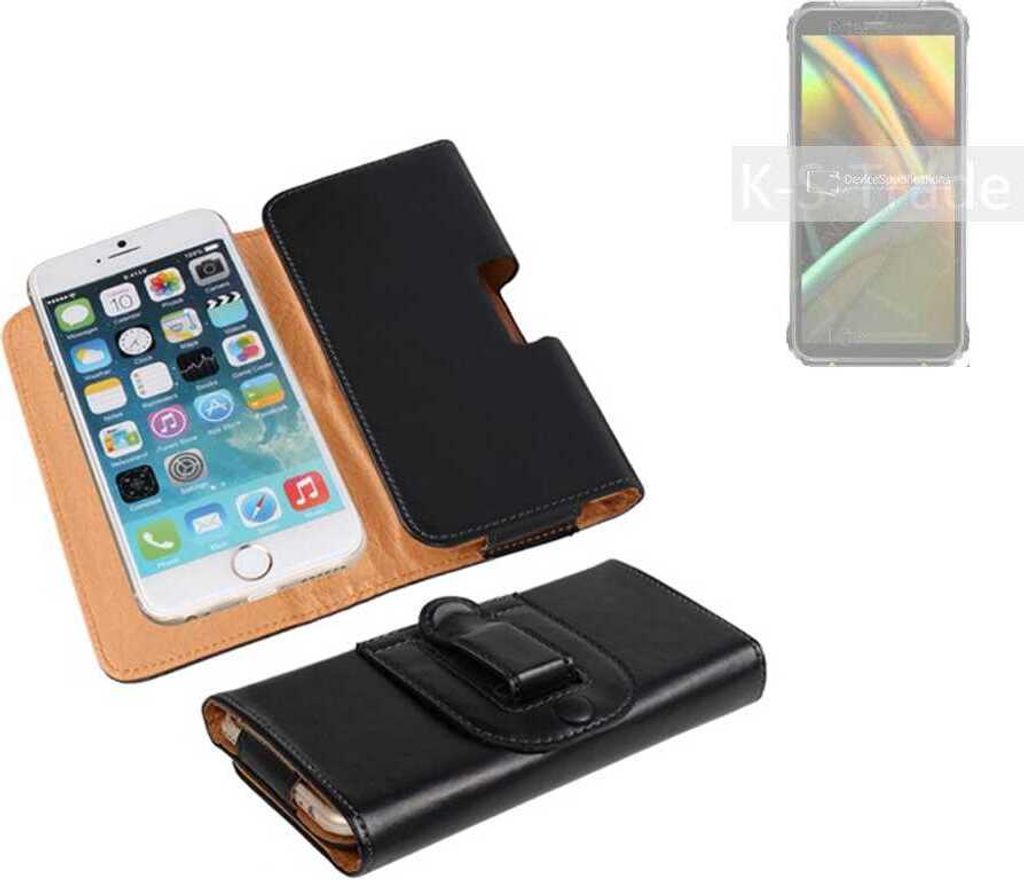 K-S-Trade Schützhülle Handyhülle kompatibel mit Blackview BV5100 Holster Gürtel Tasche Schutzhülle Handy-Tasche Smartphone Case Seitentasche