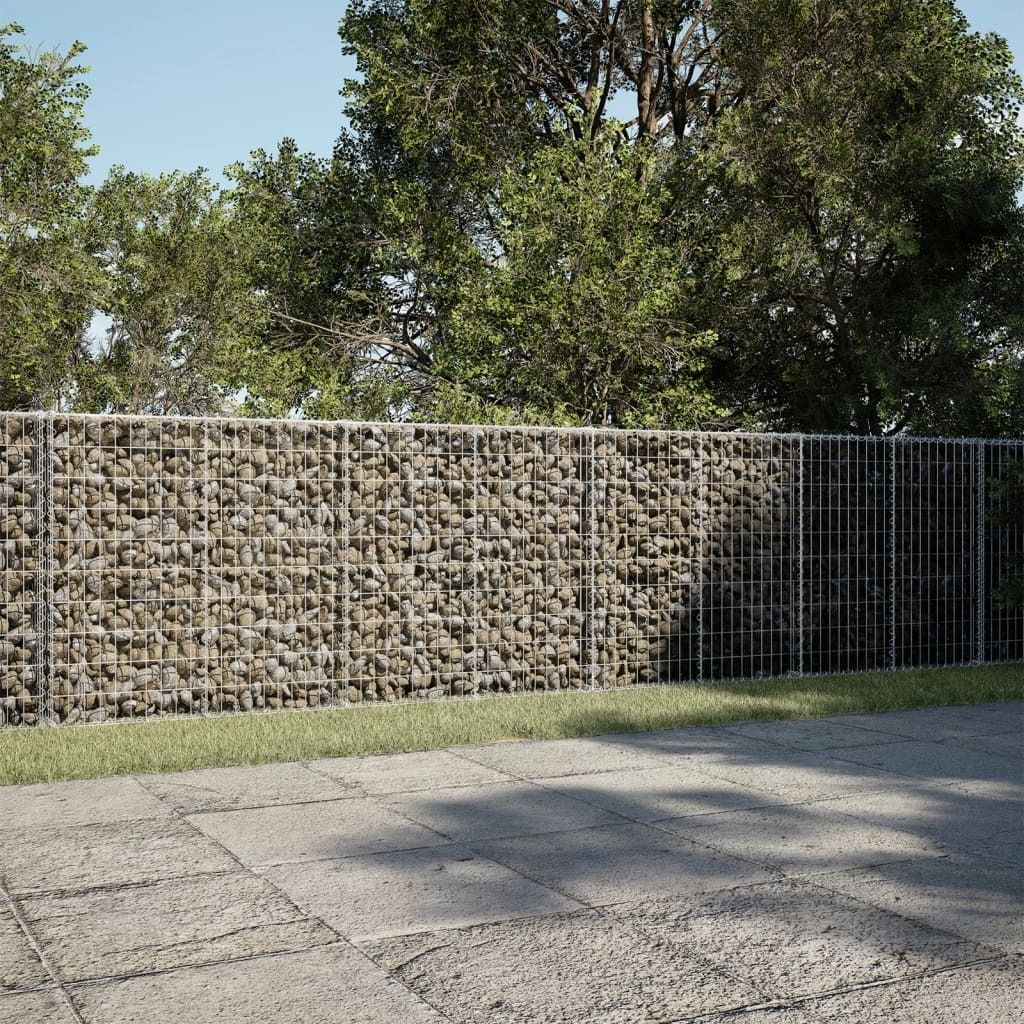 "2026 Promotion" Gabione mit Deckel - Hochbeet - 600x100x100 cm - Verzinktes Eisen - Beete CC15801