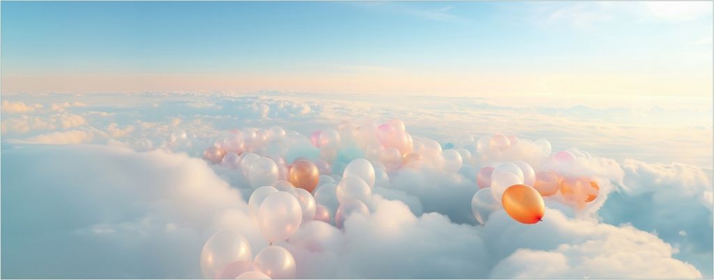 Wallario Poster - Schwebende Träume, Kunstdruck Größe: 50 x 125 cm