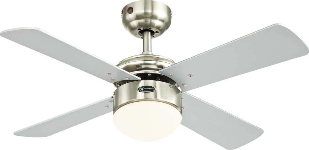 Deckenventilator mit LED Beleuchtung und Fernbedienung Colosseum Nickel 90 cm