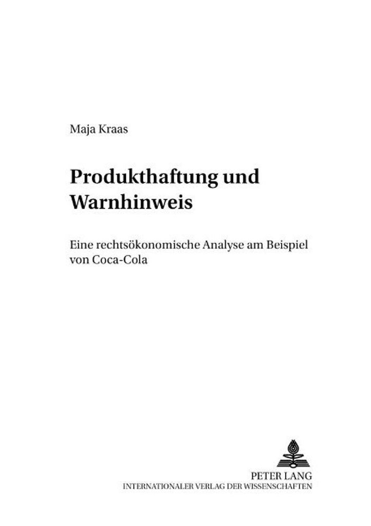 Produkthaftung und Warnhinweise