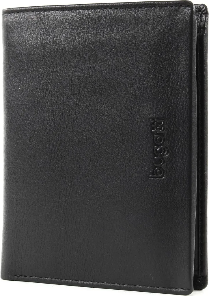 bugatti porte-monnaie Vertice Coin Wallet Combi Style 12CC cuir noir