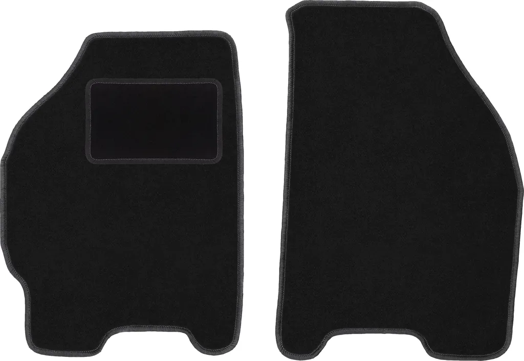 Wielganizator tappetini auto velours anteriori adatto per FIat Punto I (1992-1999, hatchback) neri, set 2 pz, con fissaggi