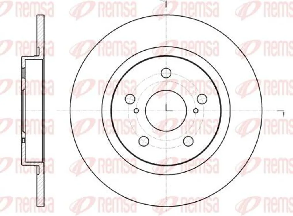Disque de frein REMSA 61325.00 pour Avensis remplace OE 4243105070