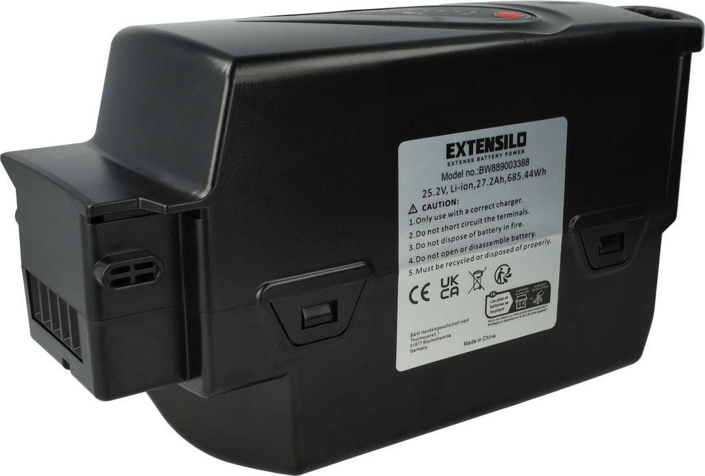 EXTENSILO Akku Ersatz für Panasonic NKY 252B2, NKY 259B2, Produktbild 