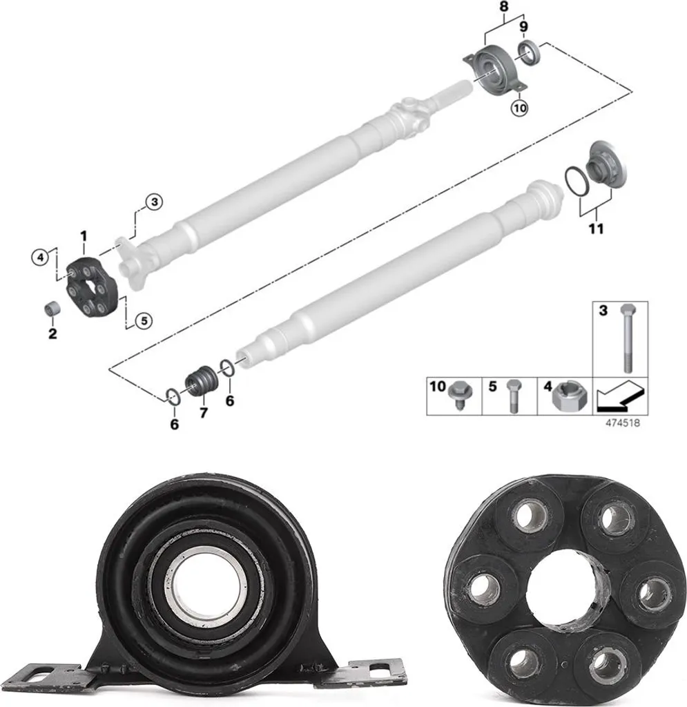 Support de palier de transmission E36 E39 : fin des vibrations 318i - 3