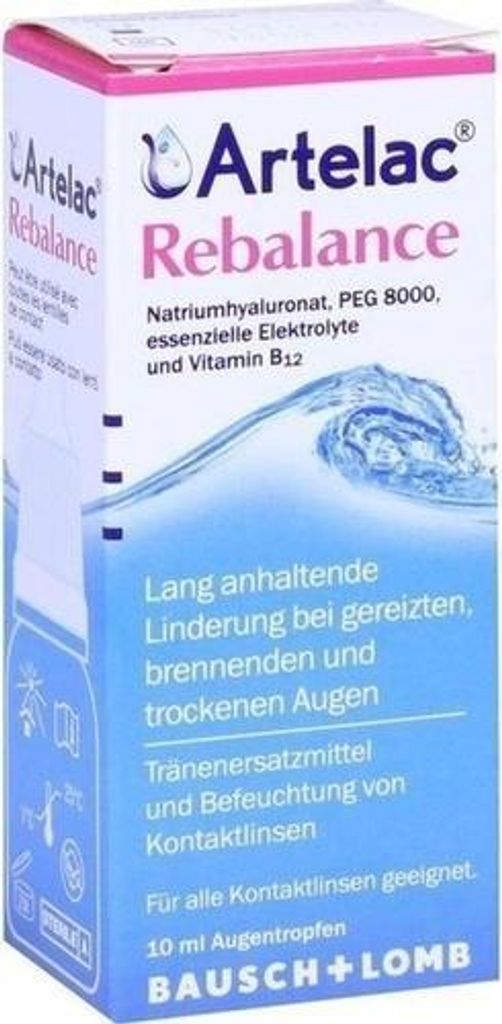 Artelac Rebalance Augentropfen Tropfflasche, 10 ml Lösung Produktbild 