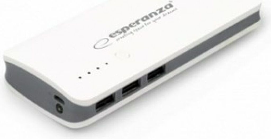 Esperanza EMP106WE Radium 8000 mAh Grau Weiß