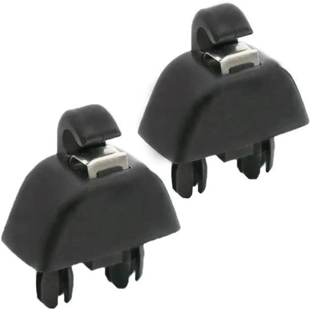 Pinces noires pour pare-soleil Audi - Lot de 2 clips de fixation OE