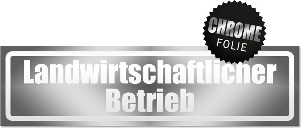 Landwirtschaftlicher Betrieb invertiert Magnetschild Schild magnetisch