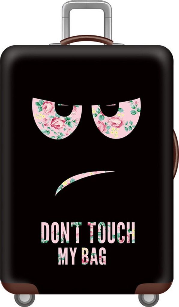 Kofferhülle mit 3D Do not touch my bag - Größe L - 41-4