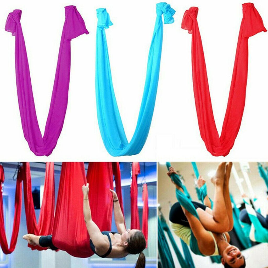 Fitness Übungen Hänge-Matte beharrlich Yoga Swing Schaukel Tuch für Aerial DE 