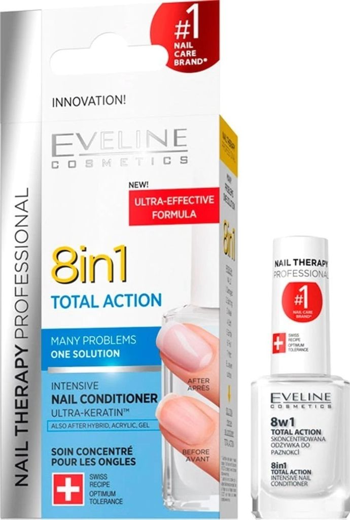 Eveline Nail Therapy Professional 8w1 Total Action Obrázok produktu 