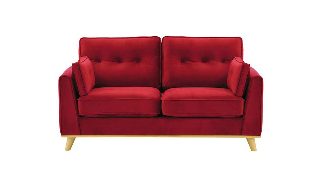 SLF24 - Zweisitzer-Sofa Farrow - rot - Velluto 7