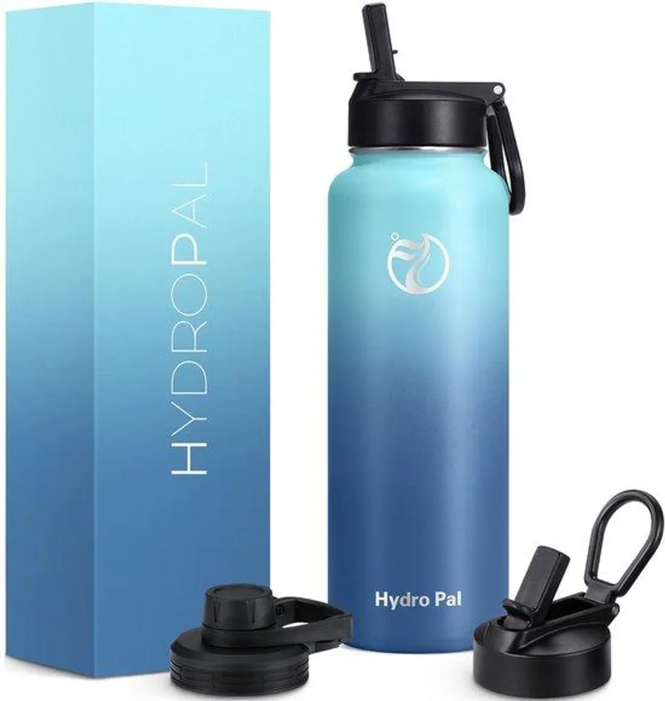 Bouteille isotherme inox 1200 ml bleu marine gourde sport étanche