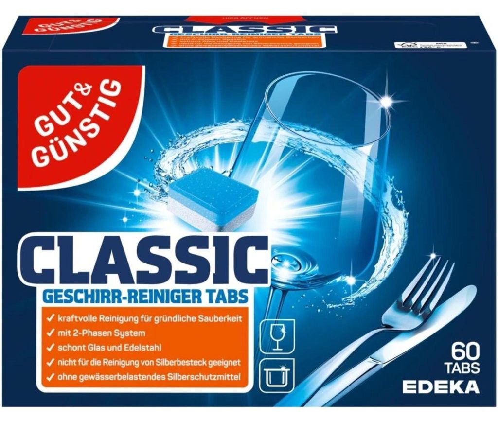 Tablettes pour lave-vaisselle Tabs, 60 pièces x 12 g - Image du produit 