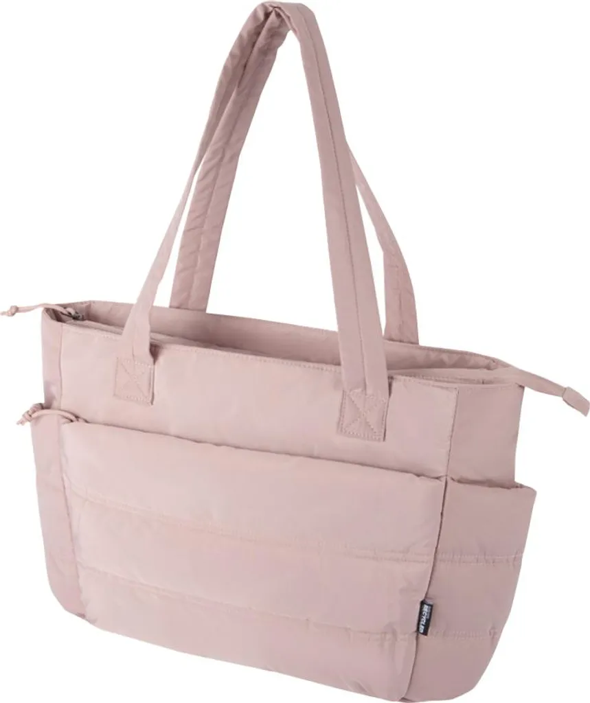 Borsa Floso PF4978 Rosa-Grigio 18L: Stile Bomber Eco-Sostenibile