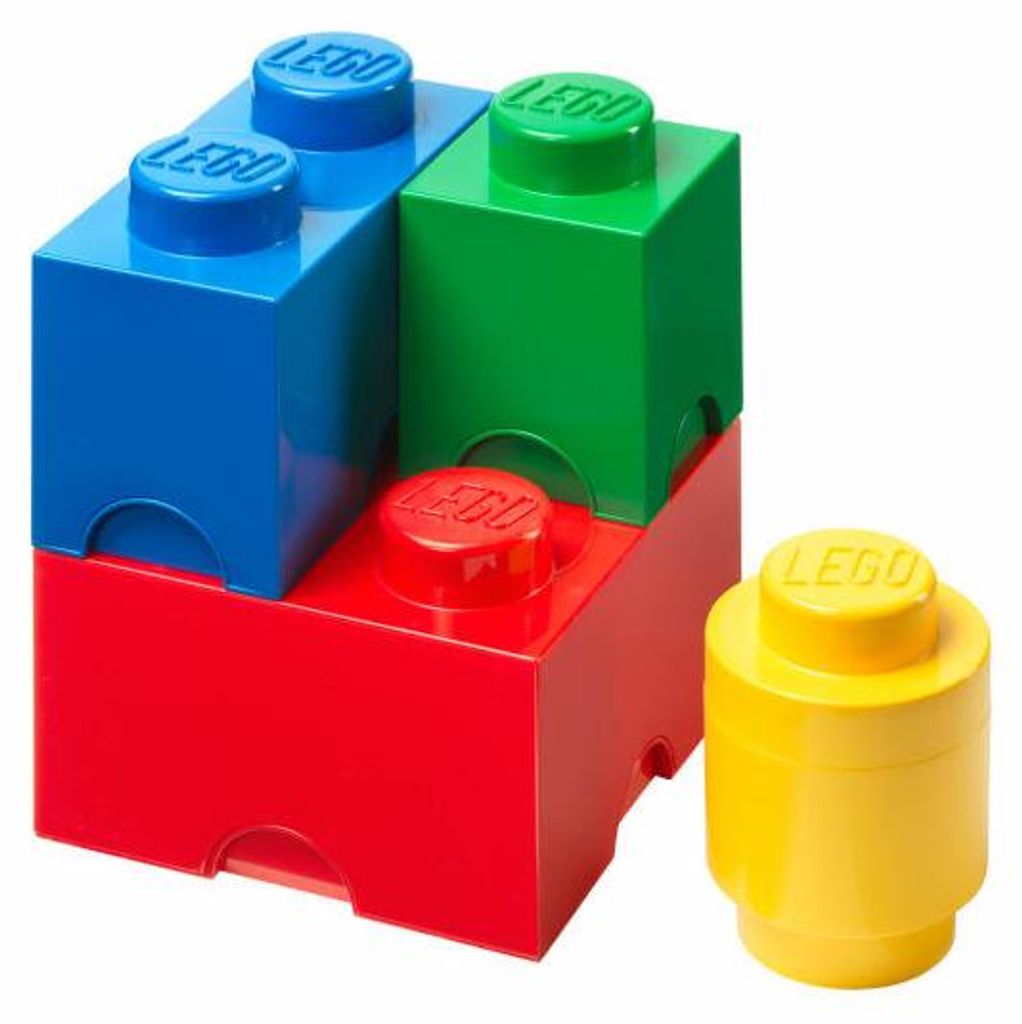 NHG LEGO Aufbewahrungsboxen-Set Storage Brick 4-tlg. Classic, Kunststoff, 40150803