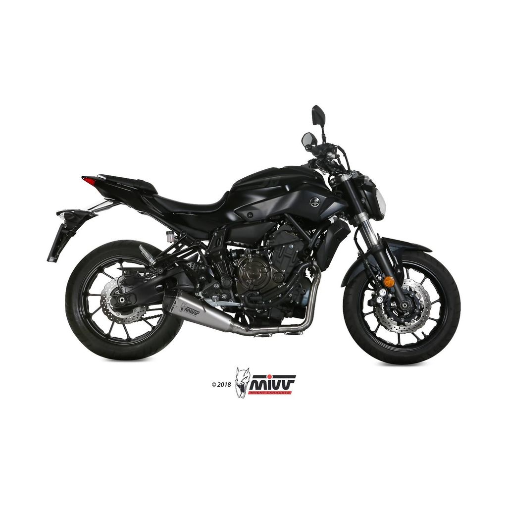 MIVV DELTA RACE Komplettauspuff Edelstahl für YAMAHA MT-07/FZ-07