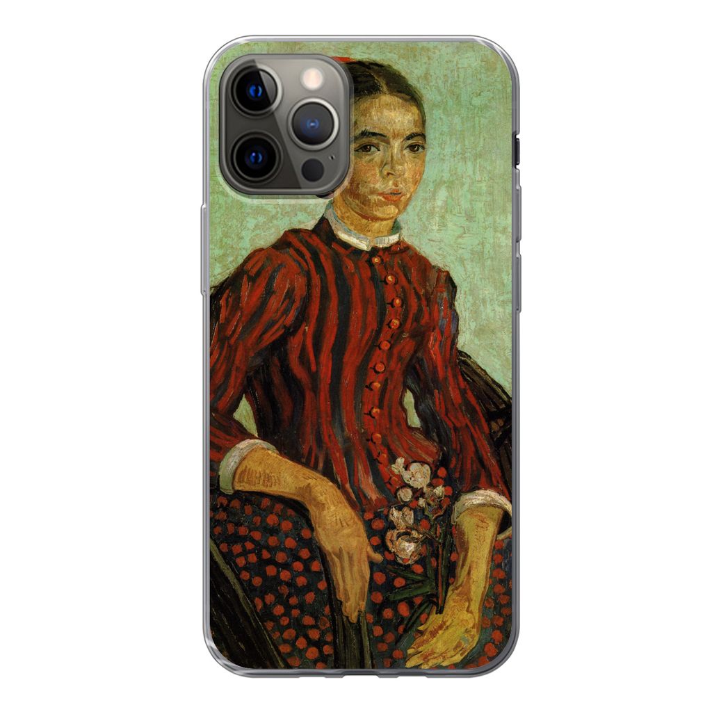 MuchoWow Handyhülle Schutzhülle Hülle für iPhone 13 Pro La Mousmé - Vincent van Gogh Silikon Softcase Handy Hülle - Handy-Tasche